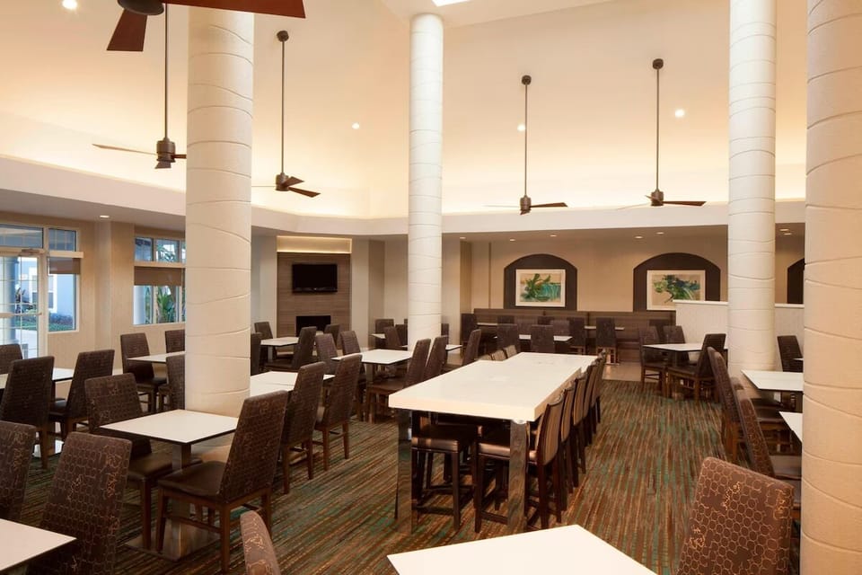 Enjoy easy group dining with plenty of tables and space.