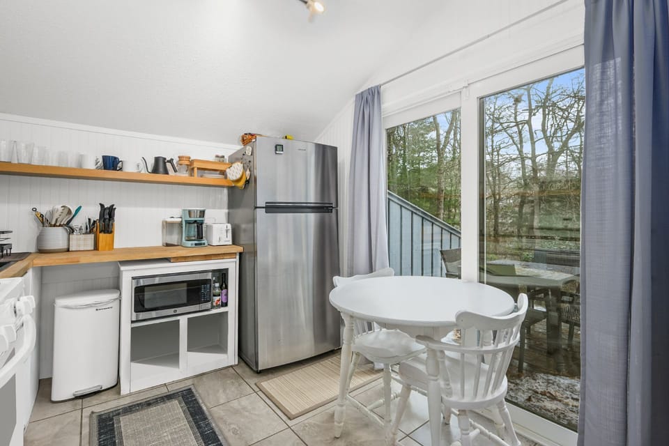 Dining area with seating for two