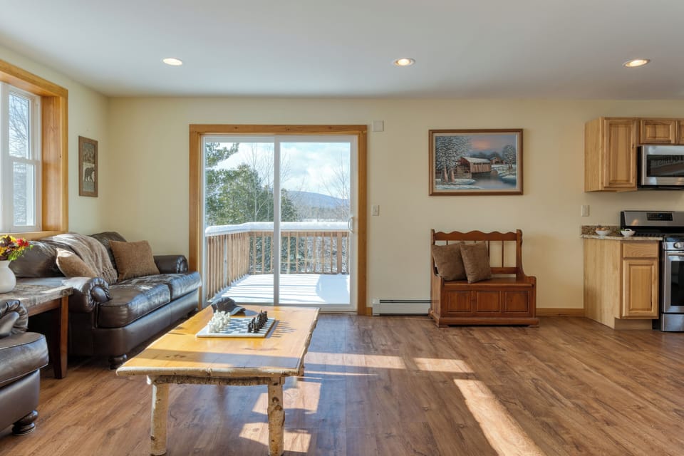 Sundrenched living space.