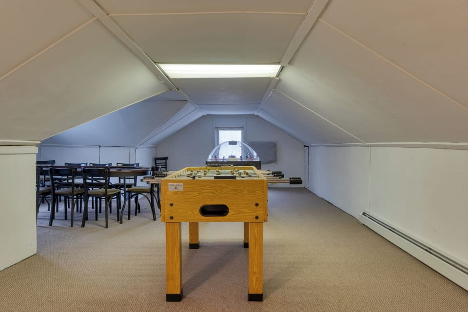 Kick back and have some fun in the game room.