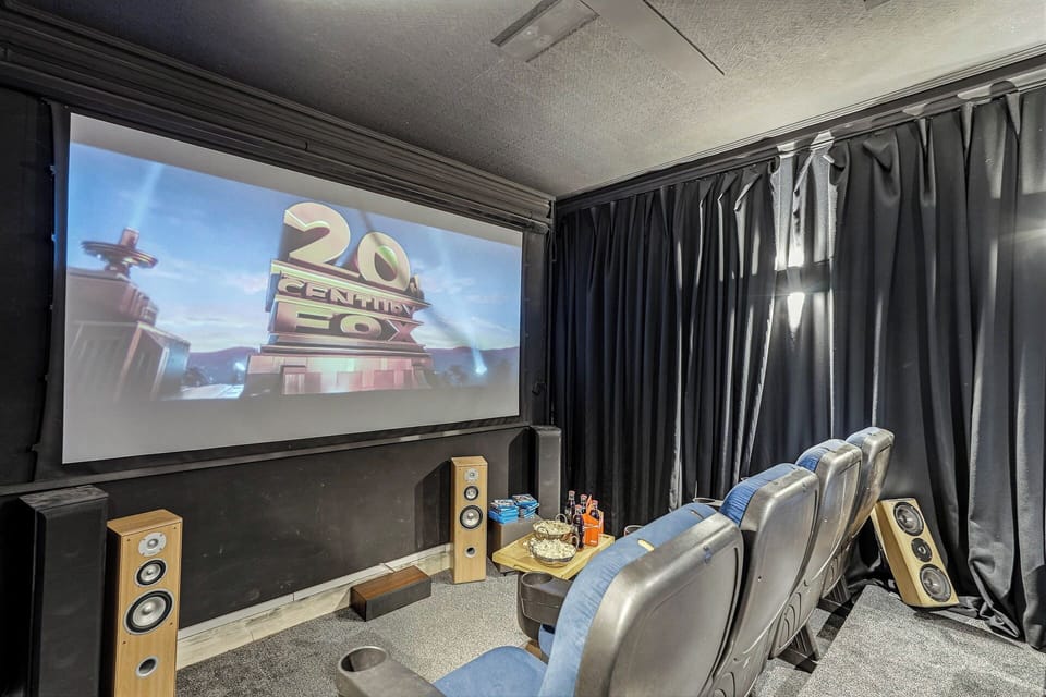 Cinema Room with 9 seats so you can relax and enjoy a proper movie night