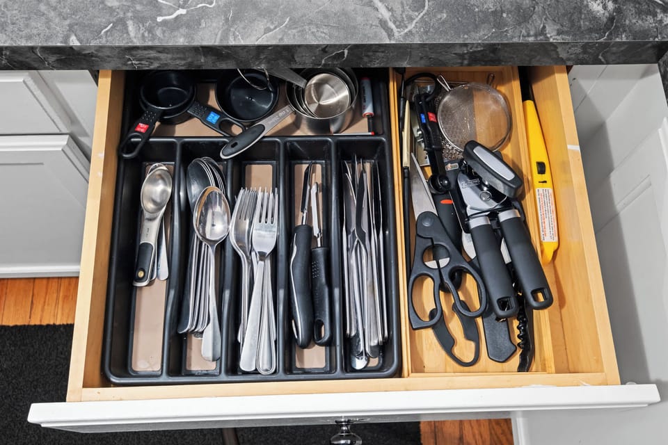 Kitchen: A bright, modern kitchen designed for effortless cooking and easy mornings.