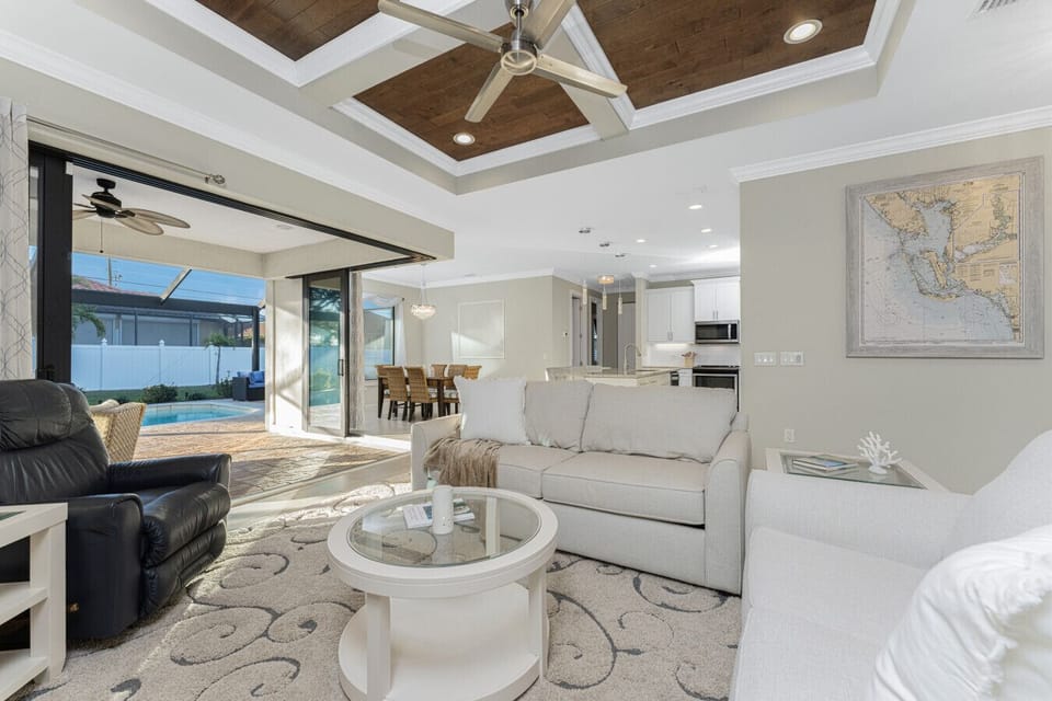 Comfortable open concept living area