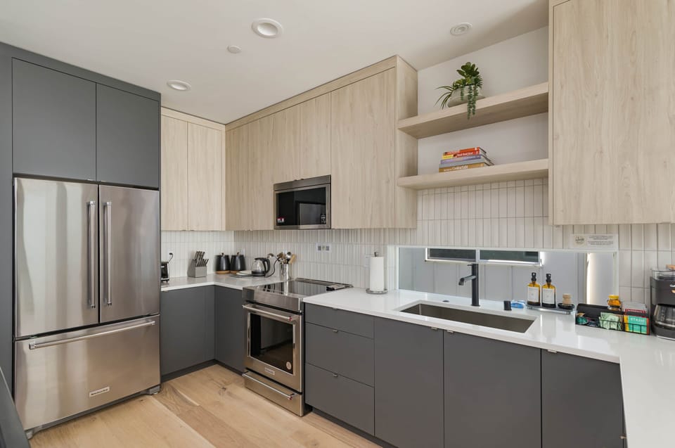 Kitchen with high end appliances