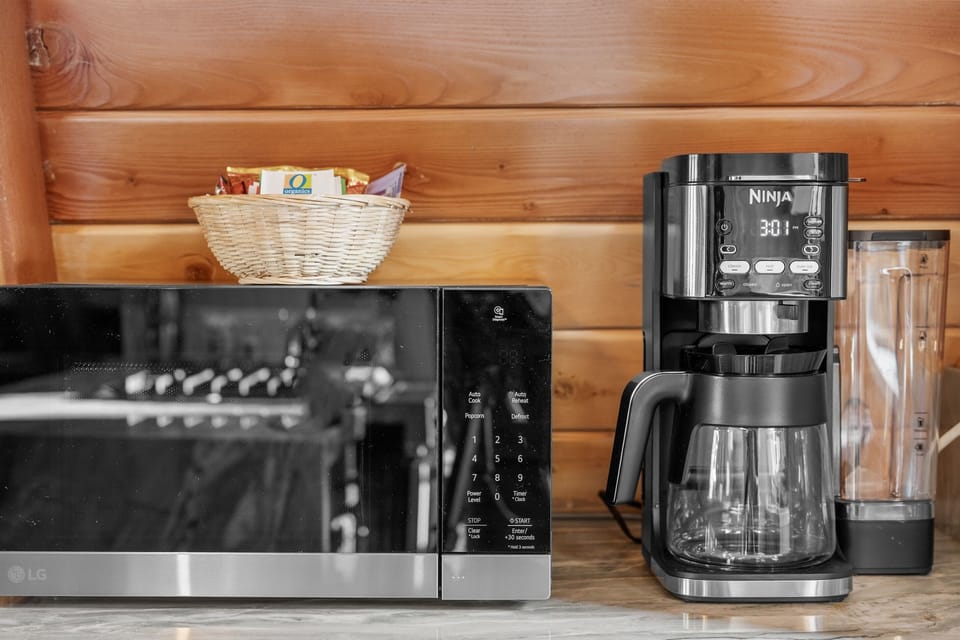 Microwave and coffee machine