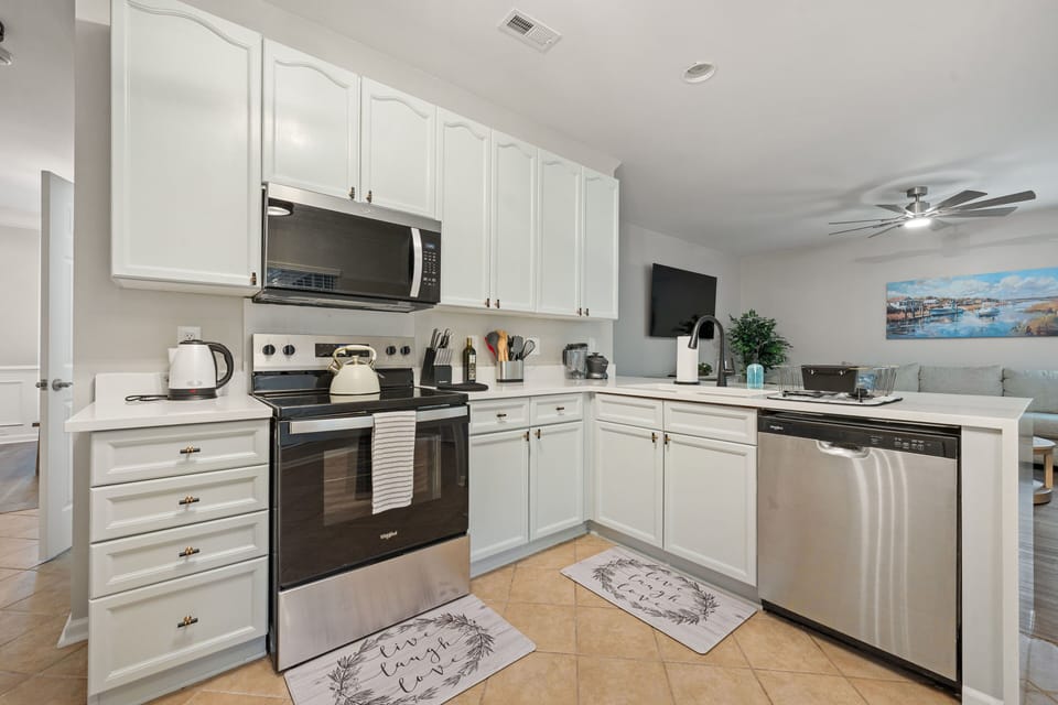 Modern kitchen with plenty of prep space