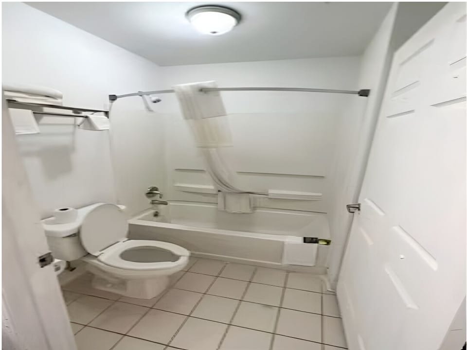 Enjoy a simple, clean bath setup for quick morning routines.