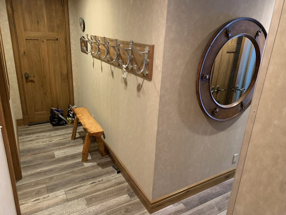 Entry way with bench to gear up for the slopes!