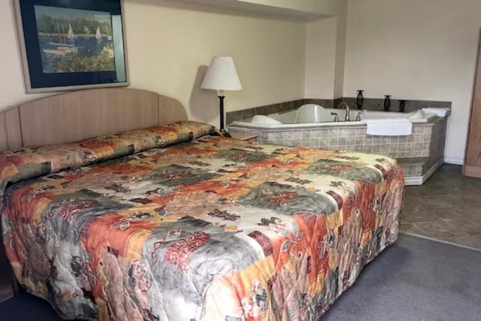 Indulge in an upgraded room with a private jetted tub.
