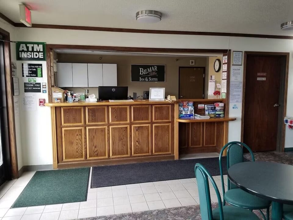 Check in quickly at the staffed front desk for assistance.