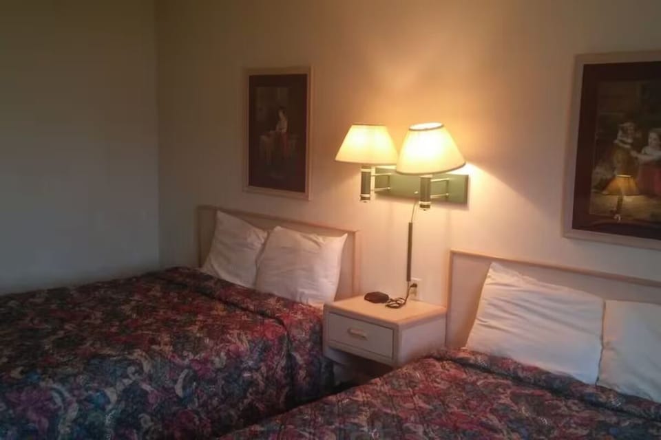 Drift off under warm bedside lighting for a cozy night’s sleep.