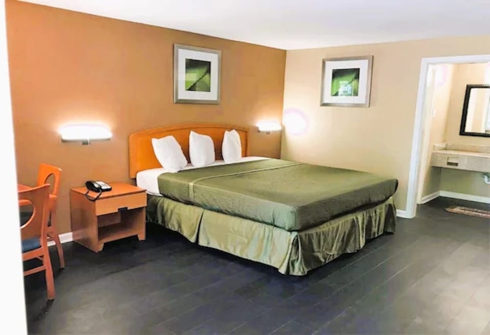 Bedroom. Interior and views may vary based on location and availability