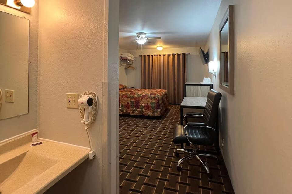 Freshen up easily with an in-room vanity area.