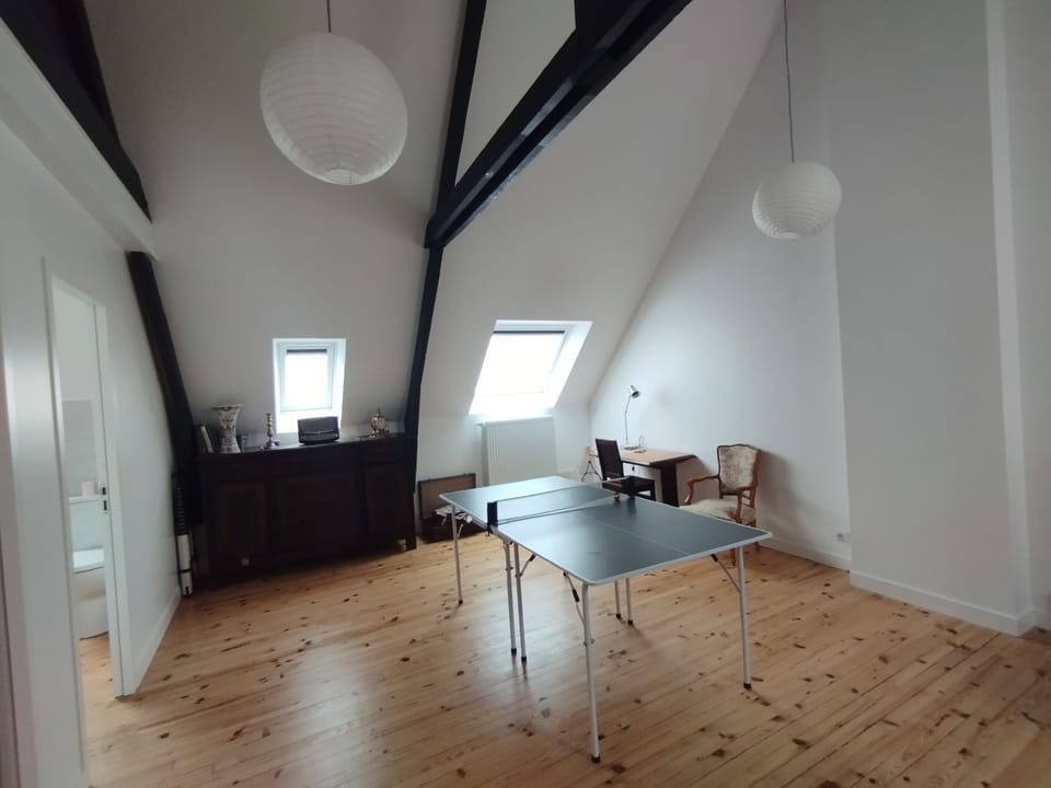 Pièce de vie 2ème étage + table de ping long