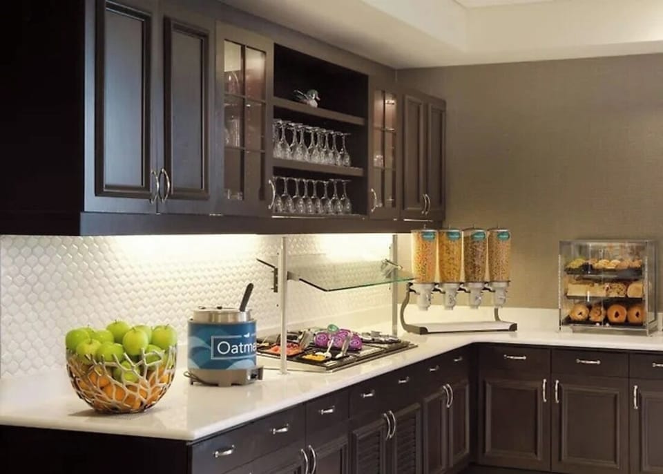 Sip coffee and savor a warm breakfast in comfort.