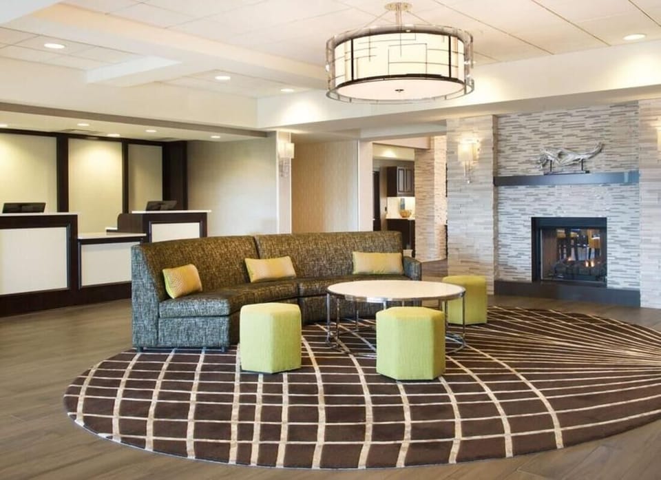 Unwind by the fireplace in this stylish, welcoming lounge.