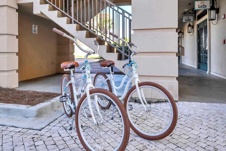 Two adult bikes included with stay.