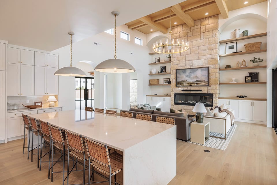 View from Kitchen Island Seating