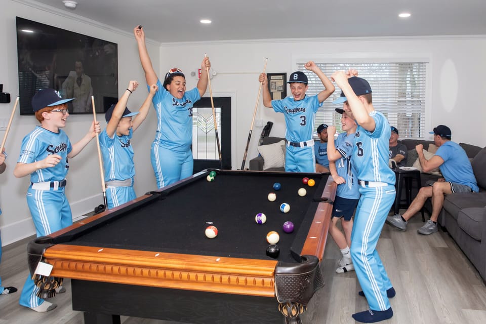 Challenge friends to friendly games at your own full-sized pool table in the spacious entertainment area.