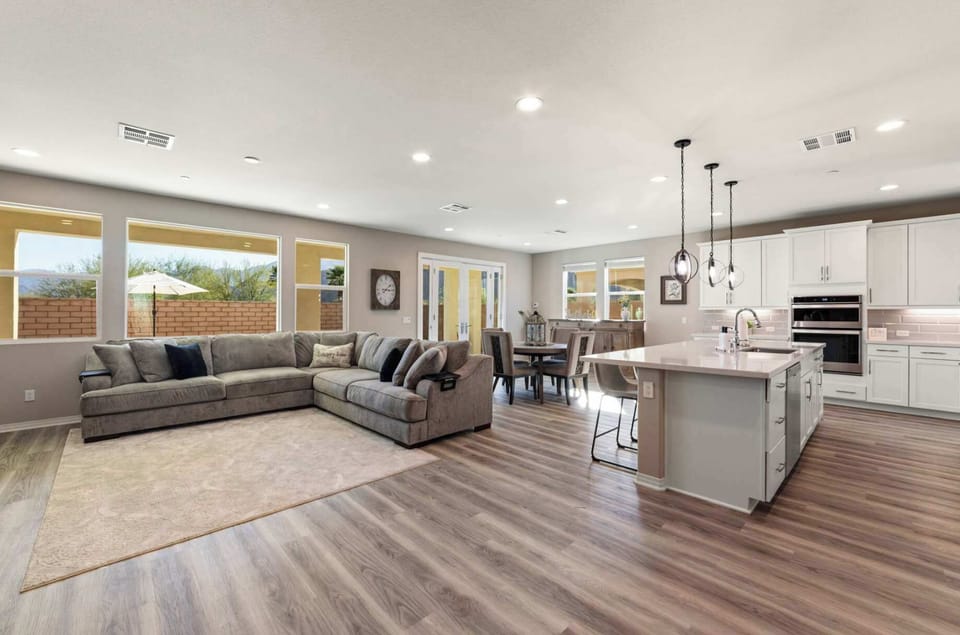 Bright open living space perfect for relaxing together