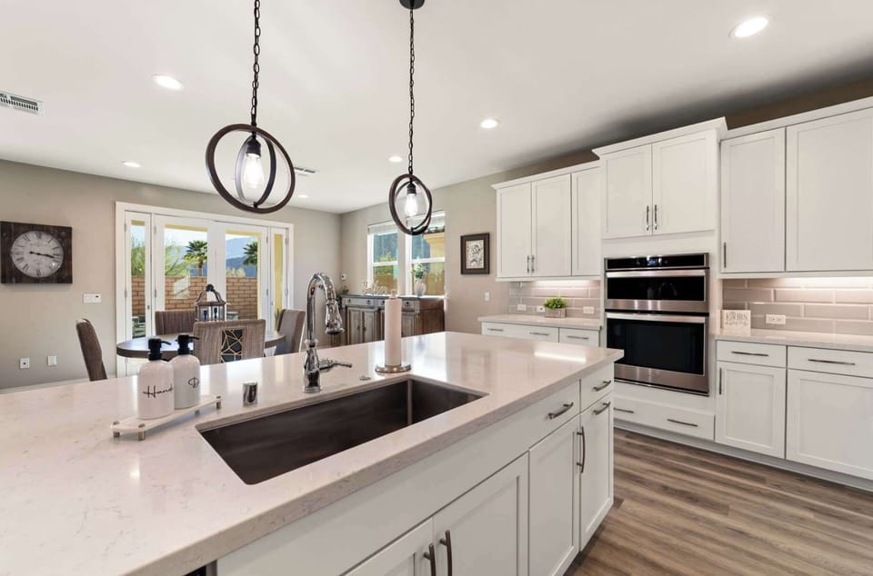 Modern open kitchen fully equipped for cooking and gathering