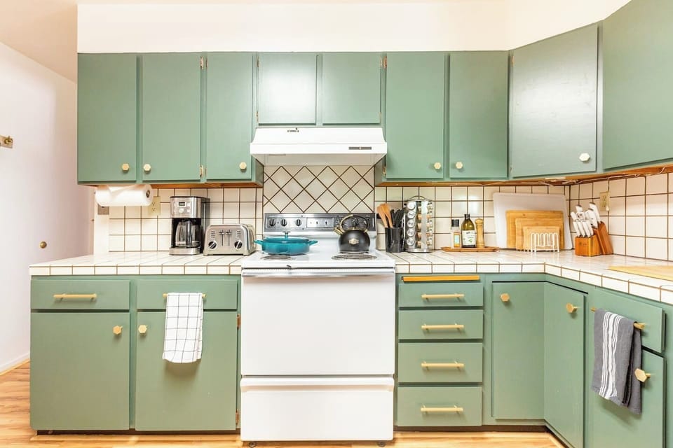 Fully stocked kitchen has everything you need to create a meal