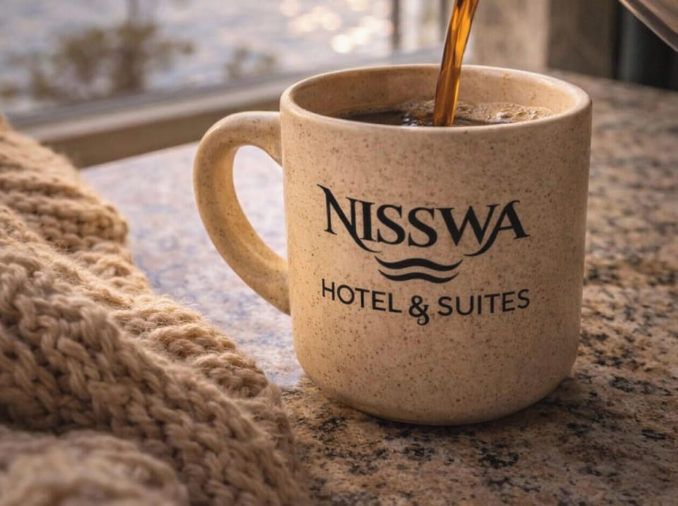 Start your morning with a fresh cup of coffee at Nisswa Hotel & Suites