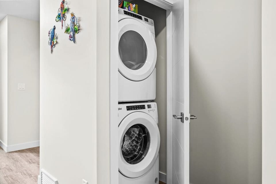 Enjoy the convenience of in-suite laundry designed to provide effortless laundry care right at your fingertips.