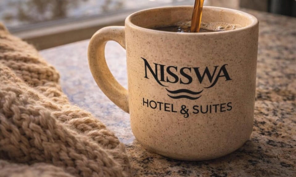 Start your morning with a fresh cup of coffee at Nisswa Hotel & Suites