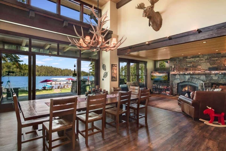 Blue Heron Estate - TWO luxury homes.  Main home Great Room.