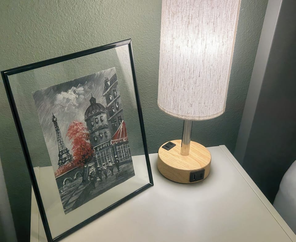 Lamps with charging ports.