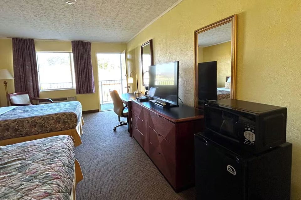 Bedroom. Interior and views may vary based on location and availability