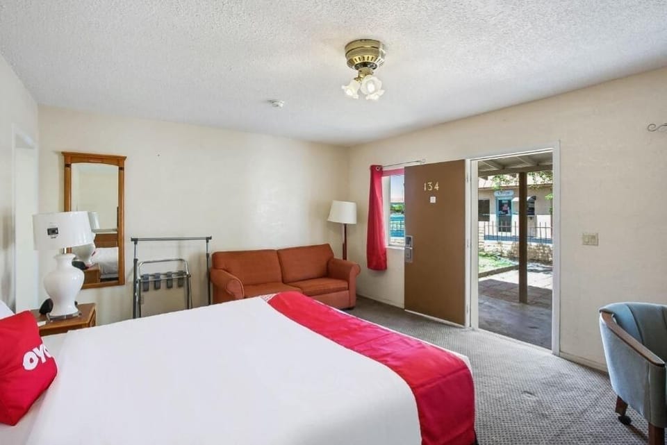 Step outside to fresh air from your comfortable room.