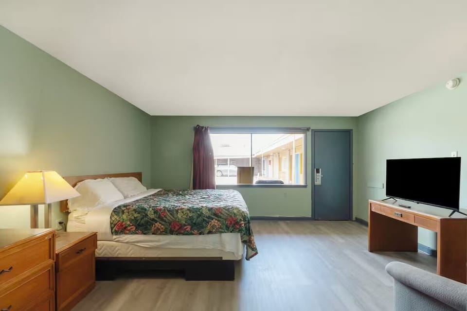 Bedroom. Interior and views may vary based on location and availability