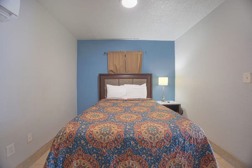 Drift off peacefully in a simple, quiet room retreat.