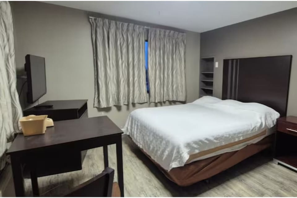 Bedroom. Interior and views may vary based on location and availability