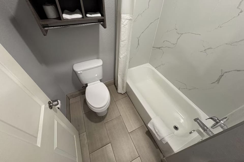 Enjoy an easy routine in a clean, functional bathroom.