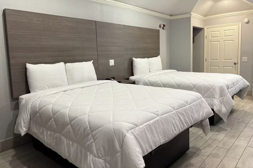 Stretch out on plush beds after a full day out.