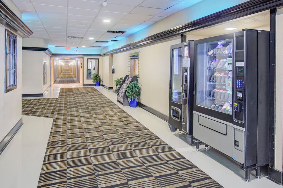 Grab quick snacks and drinks anytime from convenient vending machines.