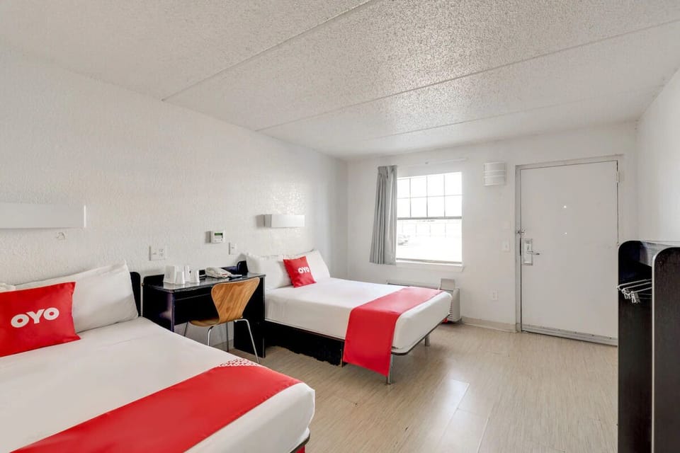 Relax after adventures in a clean, airy two-bed room.