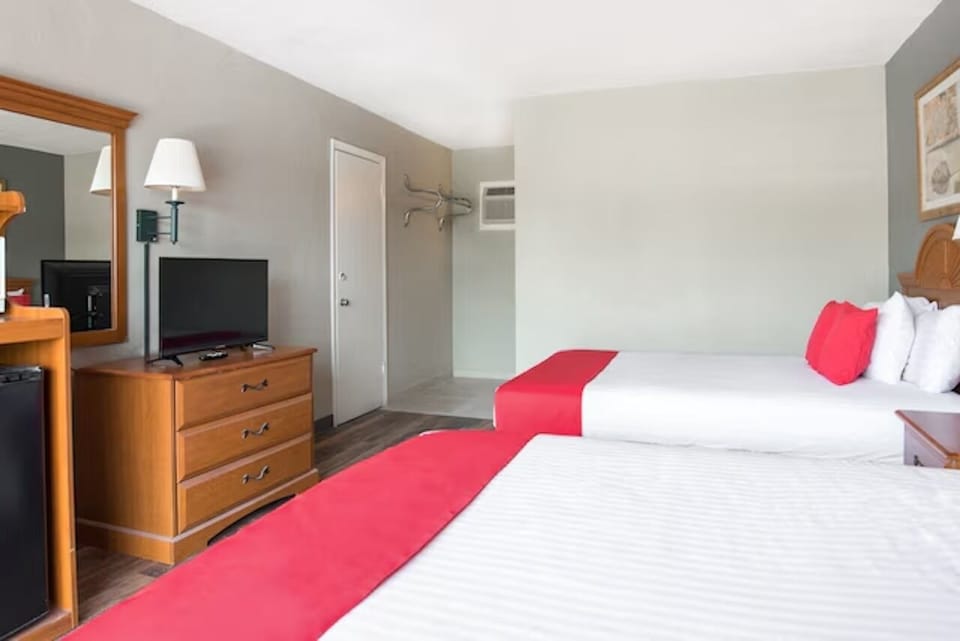 Spread out comfortably with two beds for easy group stays.