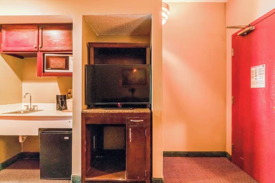 Enjoy easy snacks and late-night shows in your suite.