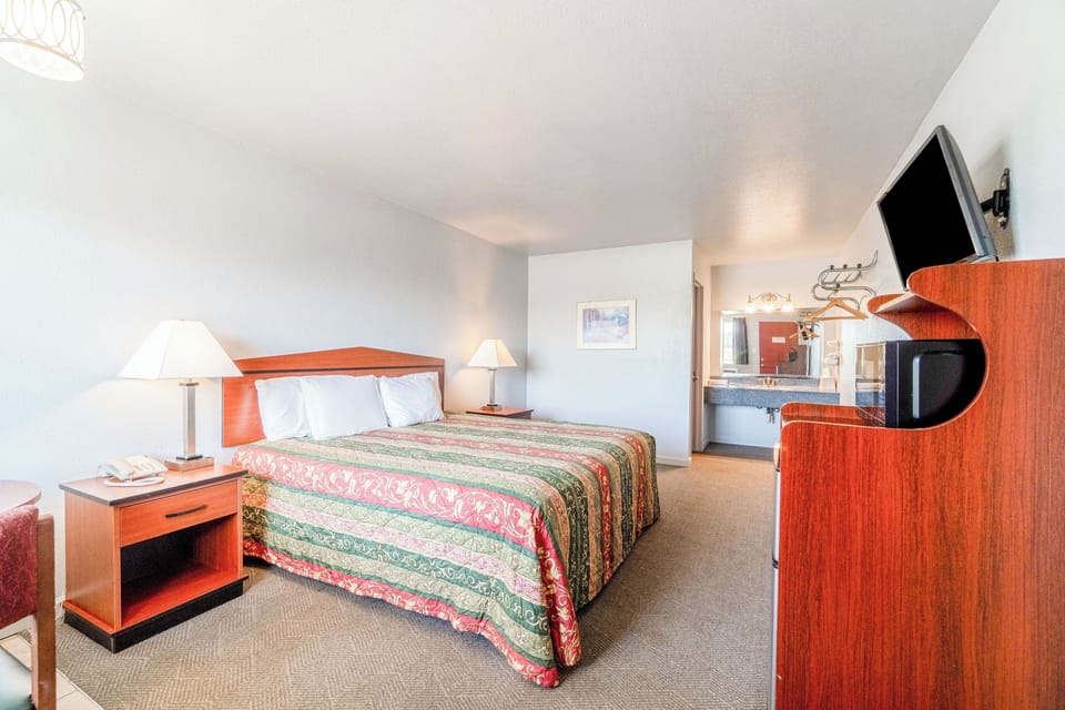 Bedroom. Interior and views may vary by availability.