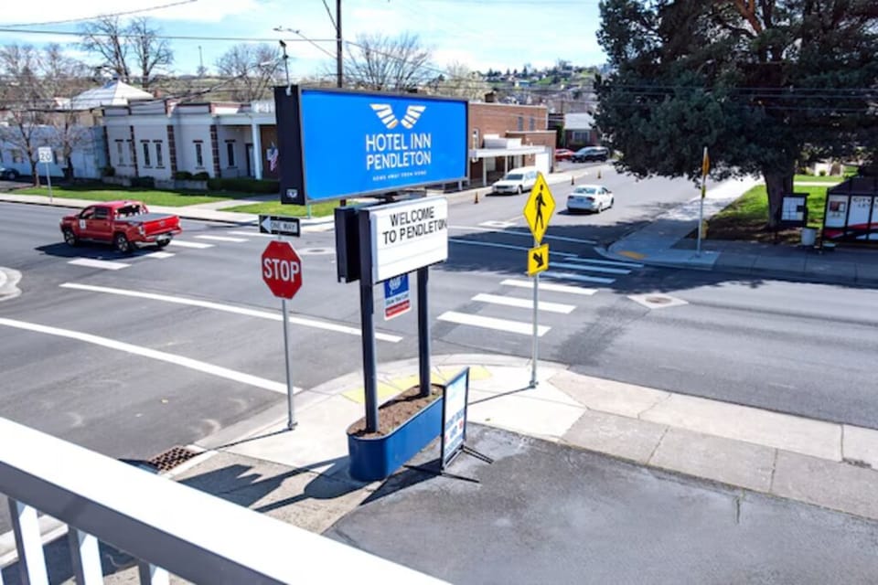 Spot the bold roadside sign and turn in confidently.