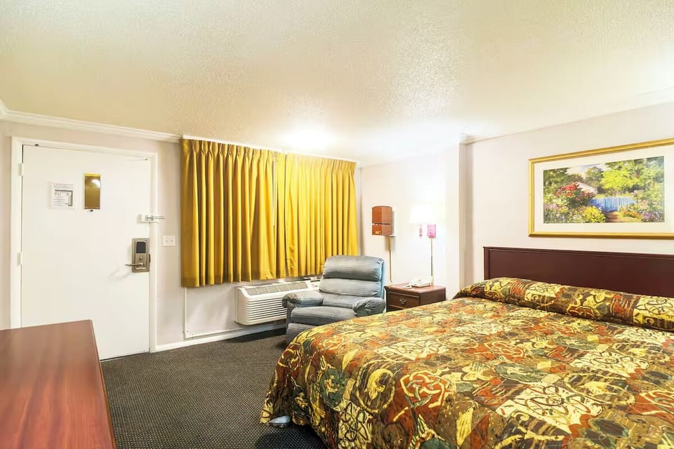 Relax after a long day in this warm, inviting room.