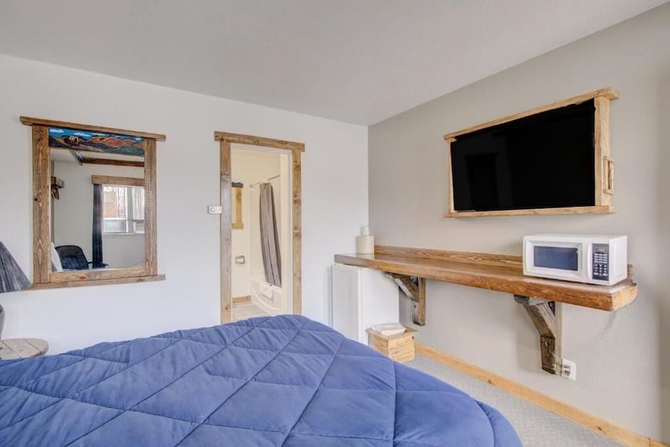Wind down with big-screen entertainment and convenient in-room dining.