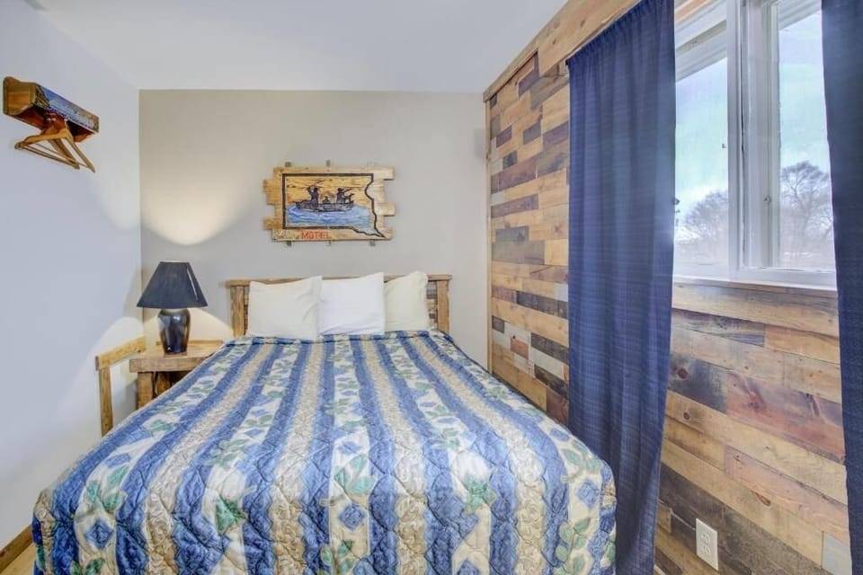 Settle into rustic charm with soft linens and natural light.