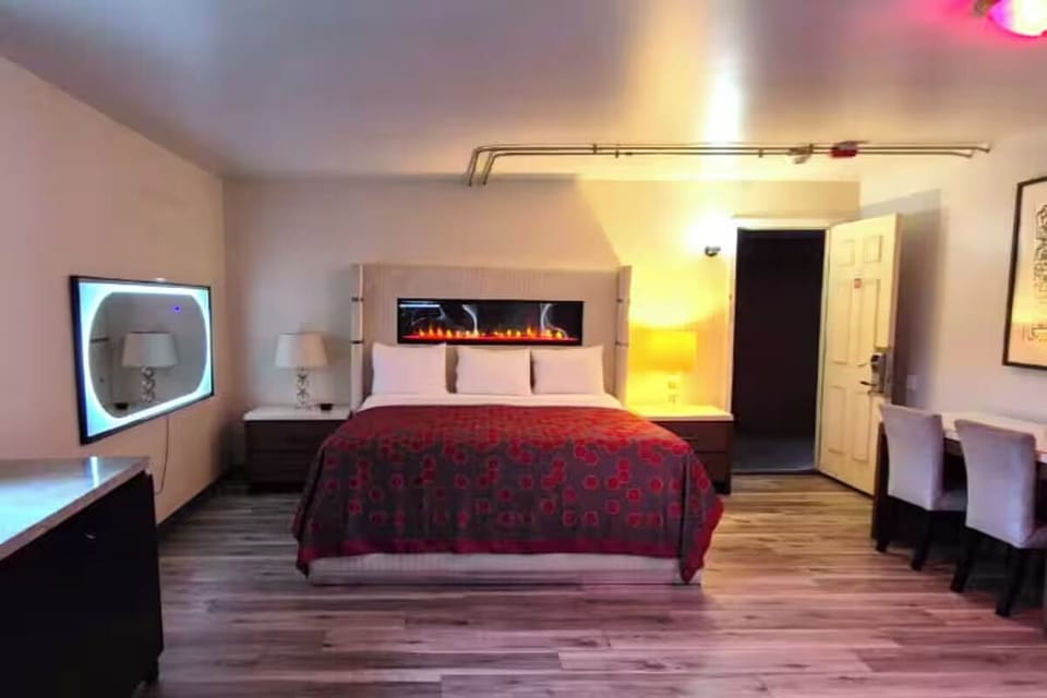 Bedroom. Interior and views may vary based on location and availability