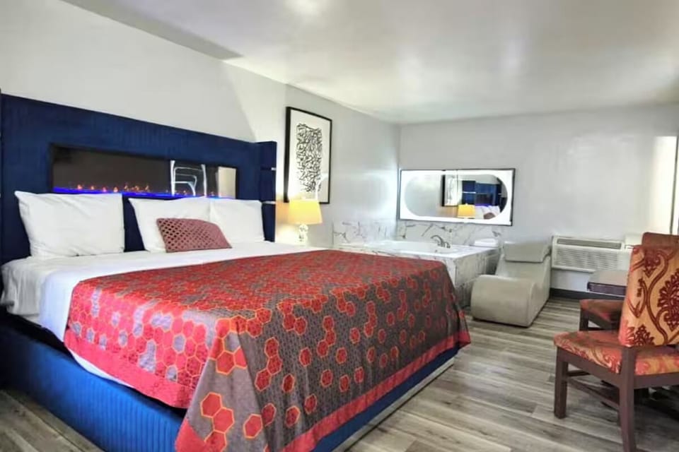 Bedroom. Interior and views may vary based on location and availability