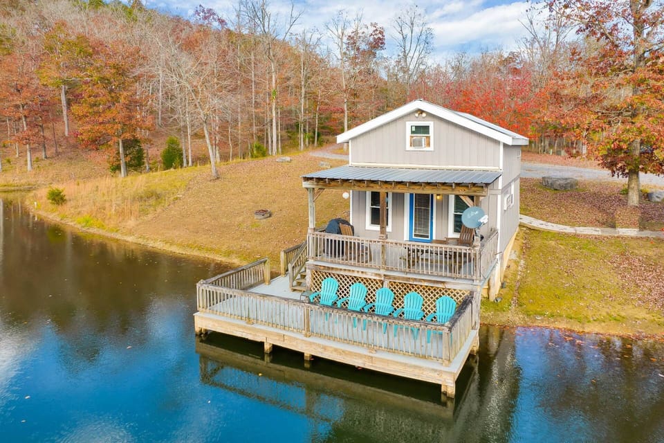 Lakeview Fishing Cabin - bring your fishing supplies, with no fishing license required at any of the lakes on the Preserve